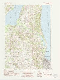 TRAVERSE CITY SW, MI HISTORICAL MAP GEOP