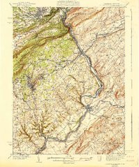 DELAWARE WATER GAP, PA-NJ HISTORICAL MAP