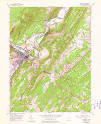 KEYSER, WV-MD HISTORICAL MAP GEOPDF 7.5X