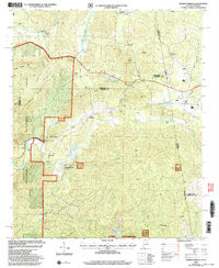 BORDEN SPRINGS, AL-GA HISTORICAL MAP GEO