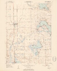 LEESBURG, IN HISTORICAL MAP GEOPDF 7.5X7