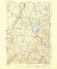 BURNHAM, ME HISTORICAL MAP GEOPDF 15X15