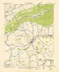 CHILHOWIE, VA HISTORICAL MAP GEOPDF 7.5X