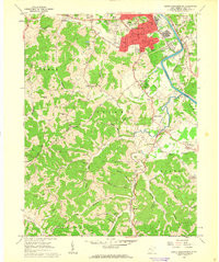 SOUTH PARKERSBURG, WV HISTORICAL MAP GEO
