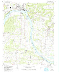 OZARK, AR HISTORICAL MAP GEOPDF 7.5X7.5