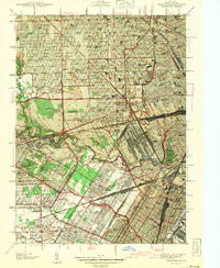 DEARBORN, MI HISTORICAL MAP GEOPDF 7.5X7