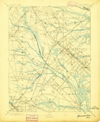 HAMMONTON, NJ HISTORICAL MAP GEOPDF 15X1