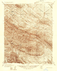 GARZA PEAK, CA HISTORICAL MAP GEOPDF 7.5