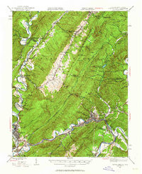 CLIFTON FORGE, VA-WV HISTORICAL MAP GEOP