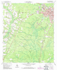 JESUP WEST, GA HISTORICAL MAP GEOPDF 7.5