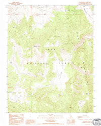 WAUCOBA MOUNTAIN, CA HISTORICAL MAP GEOP
