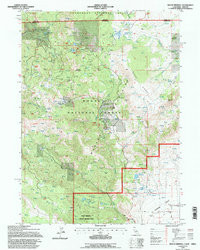 MOUNT BIDWELL, CA-OR HISTORICAL MAP GEOP