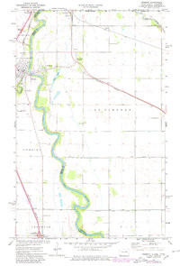 PEMBINA, ND-MN HISTORICAL MAP GEOPDF 7.5