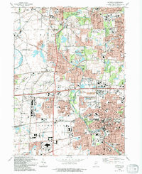 NAPERVILLE, IL HISTORICAL MAP GEOPDF 7.5