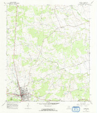 BURNET, TX HISTORICAL MAP GEOPDF 7.5X7.5