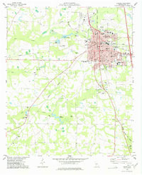 CORDELE, GA HISTORICAL MAP GEOPDF 7.5X7.