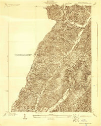 MOUNTAIN GROVE, VA-WV HISTORICAL MAP GEO