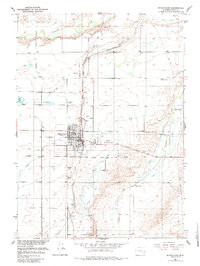 WHEATLAND, WY HISTORICAL MAP GEOPDF 7.5X