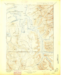LAKE, WY HISTORICAL MAP GEOPDF 30X30 GRI