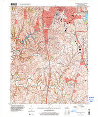 RICHMOND SOUTH, KY HISTORICAL MAP GEOPDF