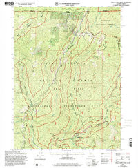 SHELLY CREEK RIDGE, CA-OR HISTORICAL MAP