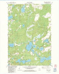 MOEN LAKE, WI HISTORICAL MAP GEOPDF 7.5X