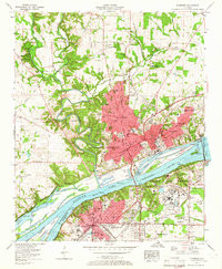 FLORENCE, AL HISTORICAL MAP GEOPDF 7.5X7