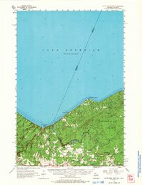 LITTLE GIRLS POINT, WI-MI HISTORICAL MAP