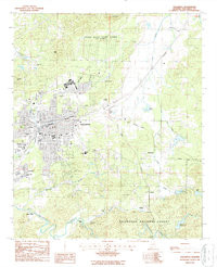 TALLADEGA, AL HISTORICAL MAP GEOPDF 7.5X