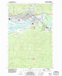 ABERDEEN, WA HISTORICAL MAP GEOPDF 7.5X7