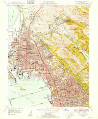 RICHMOND, CA HISTORICAL MAP GEOPDF 7.5X7