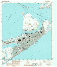GALVESTON, TX HISTORICAL MAP GEOPDF 7.5X