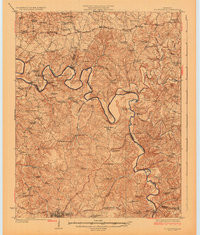 SCOTTSVILLE, KY HISTORICAL MAP GEOPDF 15