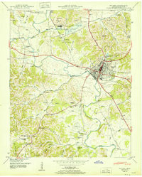 PULASKI, TN HISTORICAL MAP GEOPDF 7.5X7.