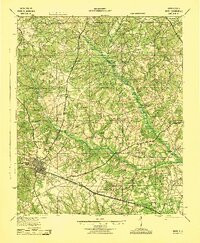 AIKEN, SC HISTORICAL MAP GEOPDF 15X15 GR