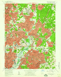 WASHINGTON EAST, DC-MD HISTORICAL MAP GE
