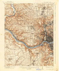 WEST CINCINNATI, OH-KY HISTORICAL MAP GE
