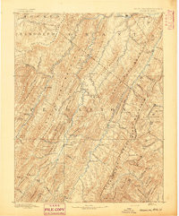 FRANKLIN, WV-VA HISTORICAL MAP GEOPDF 30