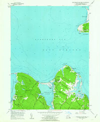 GARDINERS ISLAND WEST, NY HISTORICAL MAP