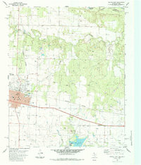 QUANAH EAST, TX-OK HISTORICAL MAP GEOPDF