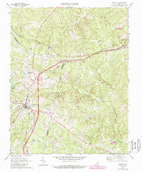 KEYSVILLE, VA HISTORICAL MAP GEOPDF 7.5X
