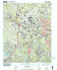 GUILFORD, NC HISTORICAL MAP GEOPDF 7.5X7