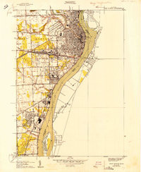 PORT HURON, MI HISTORICAL MAP GEOPDF 7.5