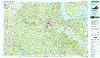 FREDERICKSBURG, VA-MD HISTORICAL MAP GEO