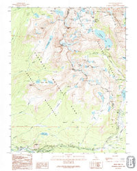 TIOGA PASS, CA HISTORICAL MAP GEOPDF 7.5