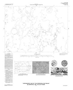 TOPOGRAPHIC MAP MEMNONIA SE QUAD MARS