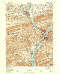SUNBURY, PA HISTORICAL MAP GEOPDF 15X15