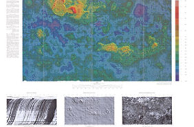 ALTIMETRIC & SHADED RELIEF MAP OF VENUS