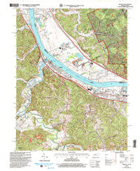 GREENUP, KY-OH HISTORICAL MAP GEOPDF 7.5