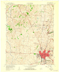 DANVILLE, KY HISTORICAL MAP GEOPDF 7.5X7